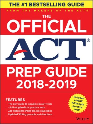 cover image of The Official ACT Prep Guide, 2018-19 Edition (Book + Bonus Online Content)